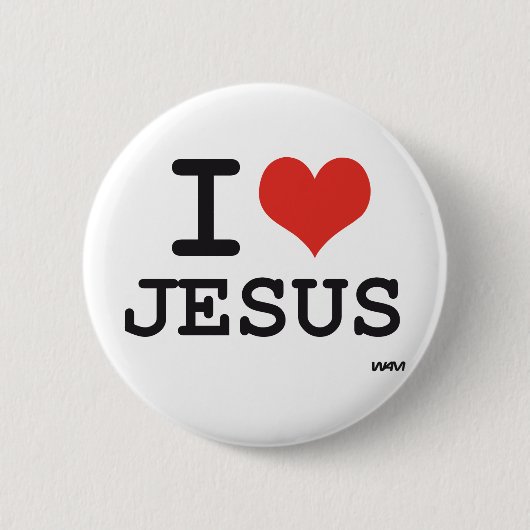 I Liebe Jesus Button (Vorderseite)