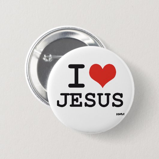 I Liebe Jesus Button (Vorne & Hinten)