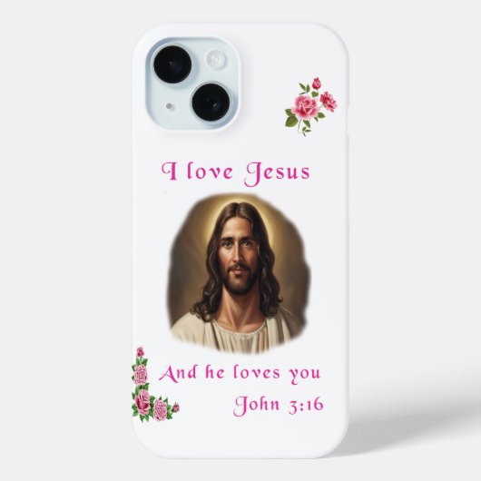 I Liebe Jesus Case-Mate iPhone Hülle (Rückseite)