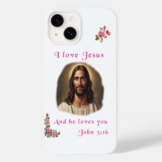 I Liebe Jesus Case-Mate iPhone Hülle (Rückseite)
