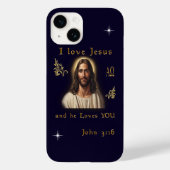 I Liebe Jesus Case-Mate iPhone Hülle (Rückseite)