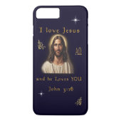 I Liebe Jesus Case-Mate iPhone Hülle (Rückseite)