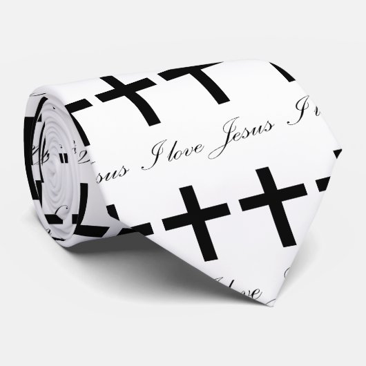 I Liebe Jesus Christlich Krawatte (Gerollt)
