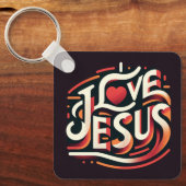 I Liebe Jesus Christlich Schlüsselanhänger (Vorderseite)