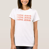 I Liebe Jesus Christlich T-Shirt (Vorderseite)