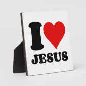 i Liebe Jesus christliche Zitat Fotoplatte (Vorderseite)