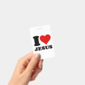 i Liebe Jesus christlicher Zitat Ausweis (Handheld)
