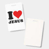 i Liebe Jesus christlicher Zitat Ausweis (Vorder- & Rückseite)
