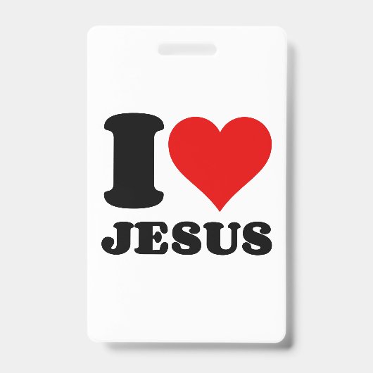 i Liebe Jesus christlicher Zitat Ausweis (Vorderseite)