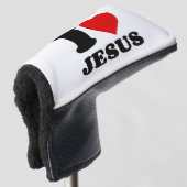 i Liebe Jesus christlicher Zitat Golf Headcover (3/4 Vorderseite)