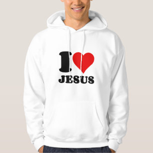 i Liebe Jesus christlicher Zitat Hoodie