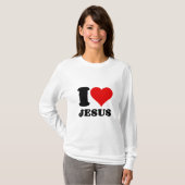 i Liebe Jesus christlicher Zitat T-Shirt (Vorne ganz)
