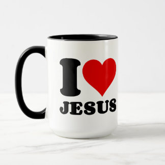 i Liebe Jesus christlicher Zitat Tasse