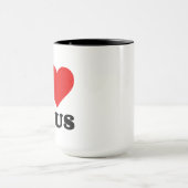 i Liebe Jesus christlicher Zitat Tasse (Zentrum)
