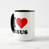 i Liebe Jesus christlicher Zitat Tasse (Vorderseite Links)