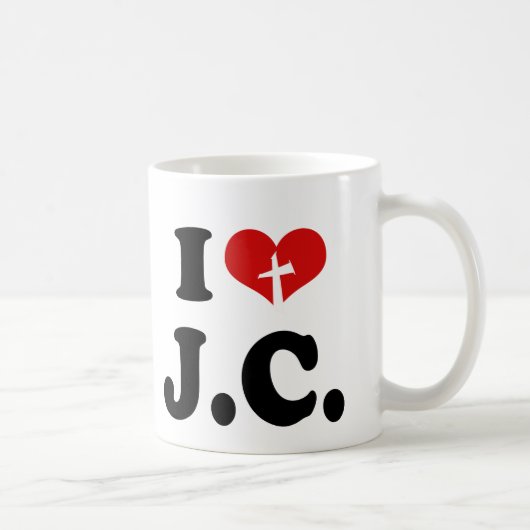 I Liebe Jesus Christus Kaffeetasse (Rechts)