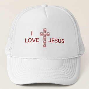 I Liebe Jesus Cross Truckerkappe