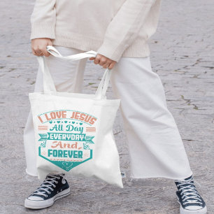 I Liebe Jesus Faith Christlich Tote Tag Tragetasche