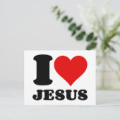 i Liebe jesus Feiertagspostkarte (Stehend Vorderseite)