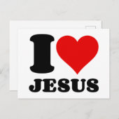 i Liebe jesus Feiertagspostkarte (Vorne/Hinten)