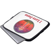 I Liebe Jesus Gaben Laptopschutzhülle (Vorne Knopf)