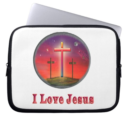 I Liebe Jesus Gaben Laptopschutzhülle (Vorderseite)