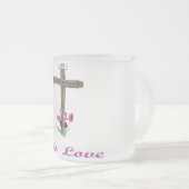 I Liebe Jesus Gaben Mattglastasse (VorderseiteRechts)