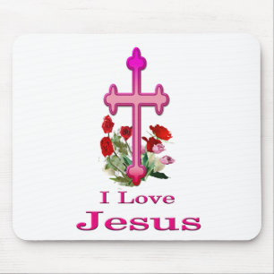 I Liebe Jesus Gaben Mousepad