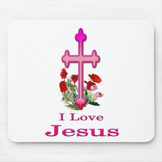I Liebe Jesus Gaben Mousepad (Vorne)