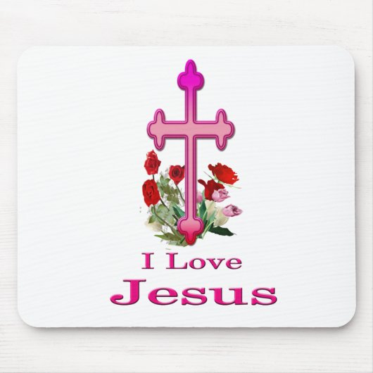 I Liebe Jesus Gaben Mousepad (Vorne)