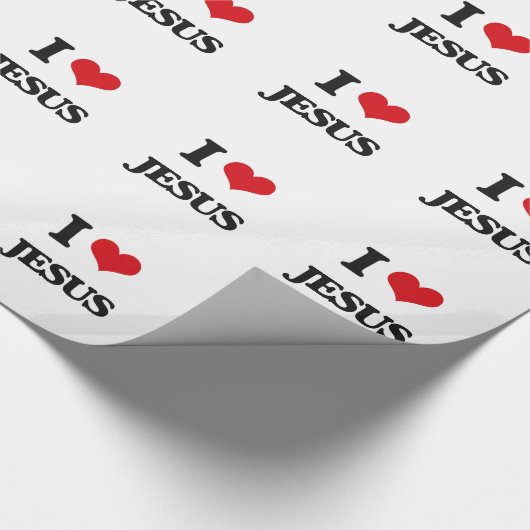 I Liebe Jesus Geschenkpapier (Ecke)