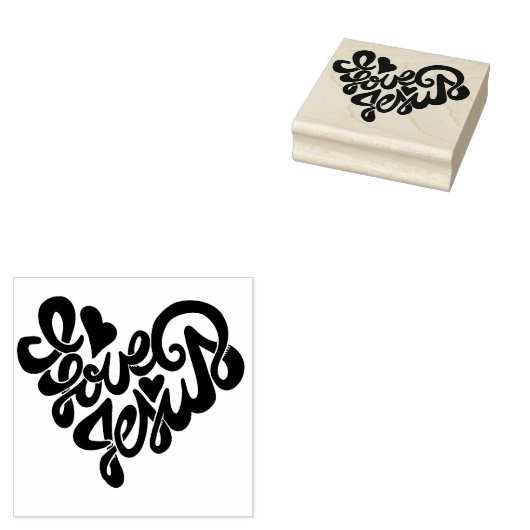 I Liebe Jesus Gummistempel (Stempel)
