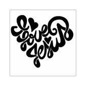 I Liebe Jesus Gummistempel (Prägung)
