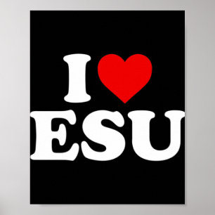 I Liebe Jesus - Herz T-ShirtFeatures ein rotes Her Poster