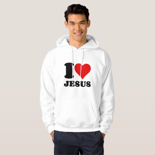 i Liebe jesus Hoodie (Vorne ganz)