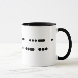 I Liebe Jesus in der Morsealphabet-Tasse Tasse