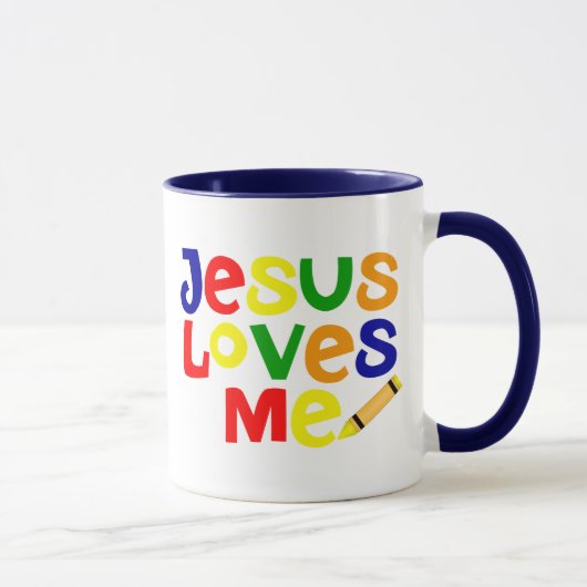 I Liebe Jesus/Jesus-Lieben ich Kaffee-Tasse Tasse (Rechts)