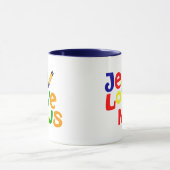 I Liebe Jesus/Jesus-Lieben ich Kaffee-Tasse Tasse (Zentrum)