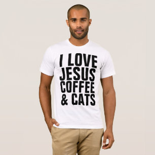 I LIEBE JESUS KAFFEE & CATS T - Shirt