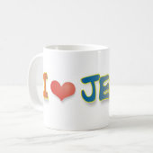 I Liebe Jesus Kaffeetasse (Vorderseite Links)