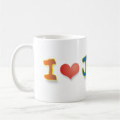 I Liebe Jesus Kaffeetasse (Links)