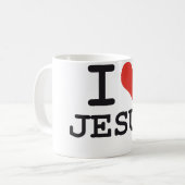 I Liebe Jesus Kaffeetasse (Vorderseite Links)