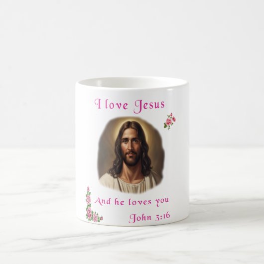 I Liebe Jesus Kaffeetasse (Mittel)