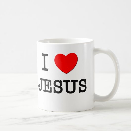 I Liebe Jesus Kaffeetasse (Rechts)