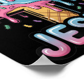 I Liebe Jesus Kinder Christlichen Eiskrem Tropfen  Poster (Ecke)