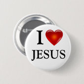 I Liebe-Jesus-Knopf Button (Vorne & Hinten)