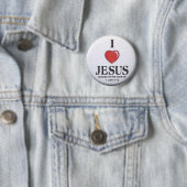 I Liebe-Jesus-Knöpfe Button (Beispiel)