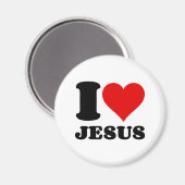 I LIEBE JESUS MAGNET (Vorderseite/Rückseite)