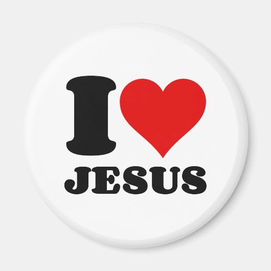I LIEBE JESUS MAGNET (Vorne)