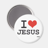 I Liebe Jesus Magnet (Vorderseite/Rückseite)